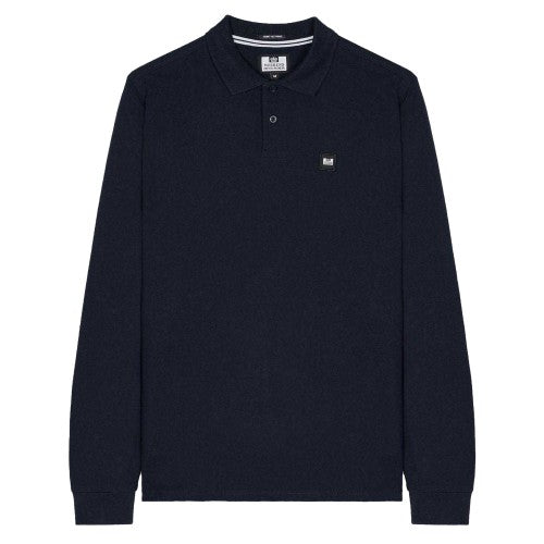 Front - Weekend Offender Mens Long-Sleeved Polo Shirt