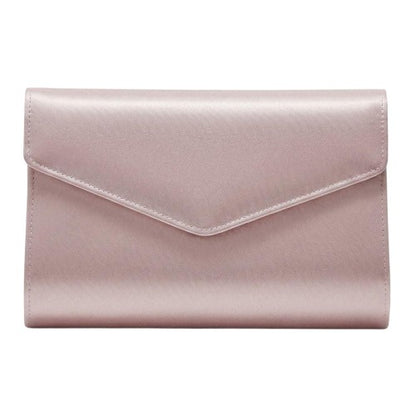 Front - Rainbow Glenda Envelope Satin Formal Clutch Bag