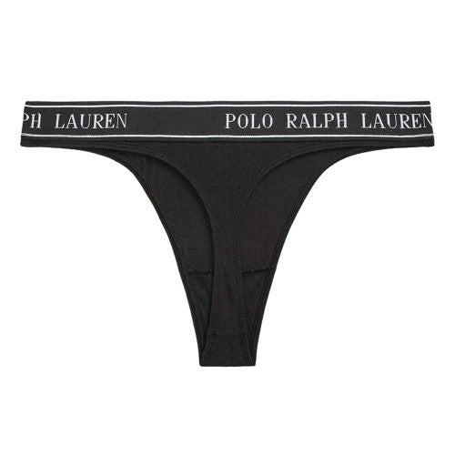 Front - Ralph Lauren Womens/Ladies Polo Cotton Blend Thong