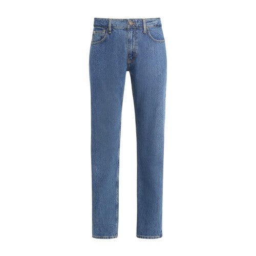 Front - Guess Mens Denim Straight Jeans