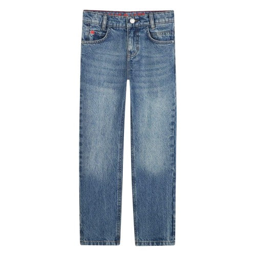 Front - Hugo Childrens/Kids Denim Straight Jeans