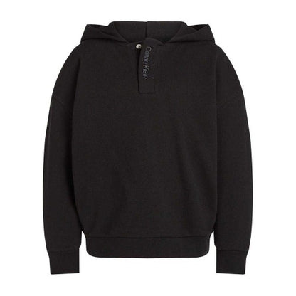 Front - Calvin Klein Childrens/Kids Hooded Drop Sleeve Hoodie