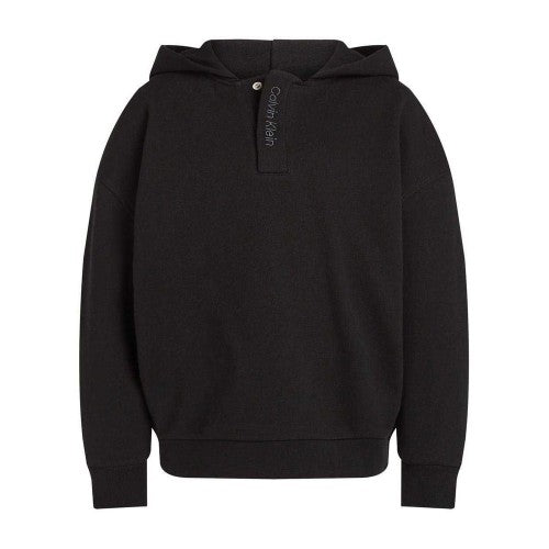 Front - Calvin Klein Childrens/Kids Hooded Drop Sleeve Hoodie