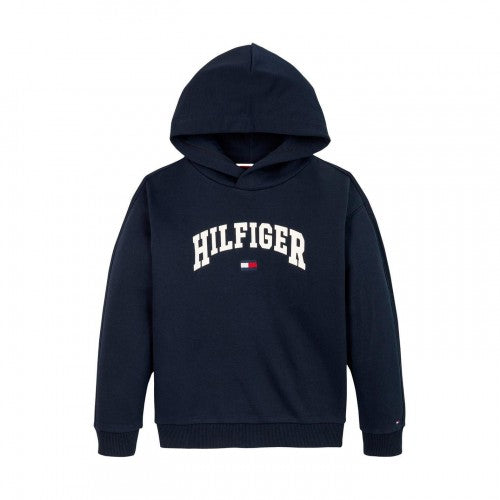 Front - Tommy Hilfiger Childrens/Kids Varsity Regular Hoodie
