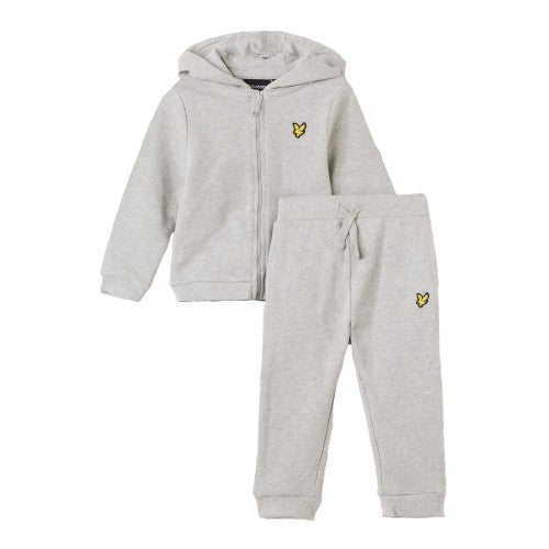 Front - Lyle & Scott Baby Boys Cotton Blend Hoodie And Joggers Set