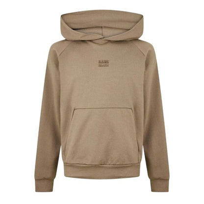 Front - Napapijri Mens Cotton Blend Raglan Hoodie