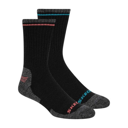 Front - Skechers Mens Logo Crew Socks (Pack of 2)
