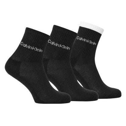 Front - Calvin Klein Womens/Ladies Logo Crew Socks (Pack of 3)