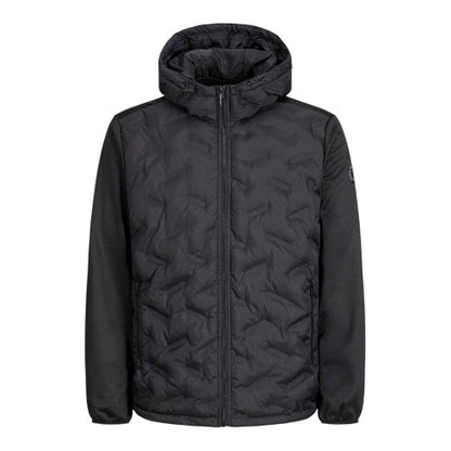 Front - Jack And Jones Mens Hooded Hybrid Jacket