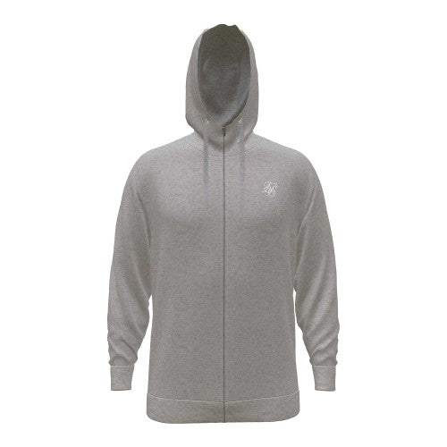 Front - SikSilk Mens Regular Full Zip Hoodie