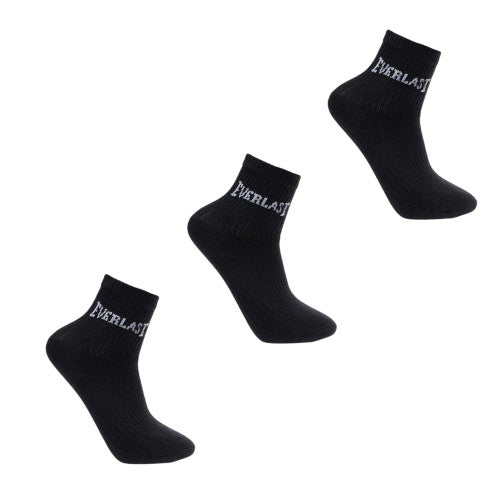 Front - Everlast Childrens/Kids Logo Crew Socks (Pack of 3)