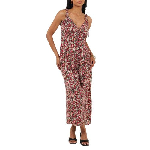 Front - Brave Soul Womens/Ladies Floral Pattern Sleeveless Jumpsuit