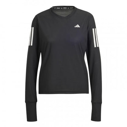 Front - Adidas Womens/Ladies Own The Run Long-Sleeved Top
