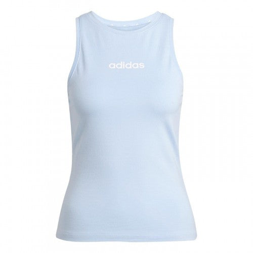 Front - Adidas Womens/Ladies Linear Cotton Tank Top