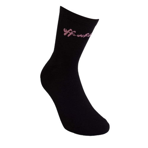 Front - Off White Womens/Ladies Script Logo Socks