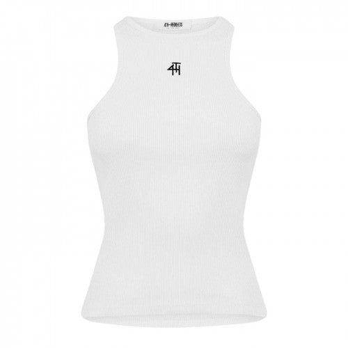 Front - 4th & Reckless Womens/Ladies Ribbed Tank Top