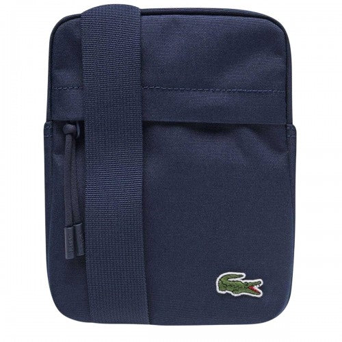 Front - Lacoste Vertical Canvas Camera Bag