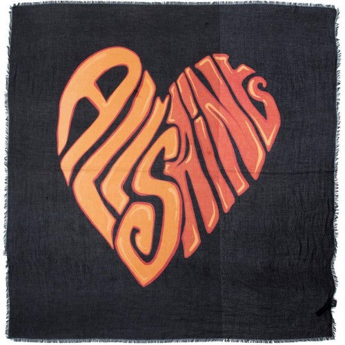 Front - AllSaints Heart Wrap Scarf
