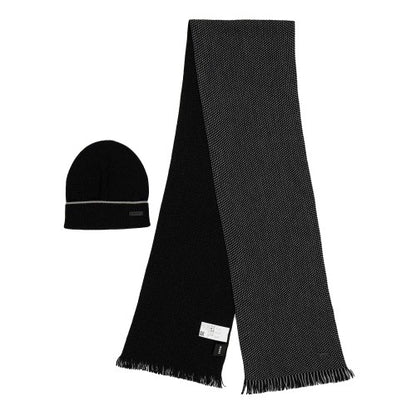 Front - Boss Mens Midweight Midweight Hat And Scarf Set