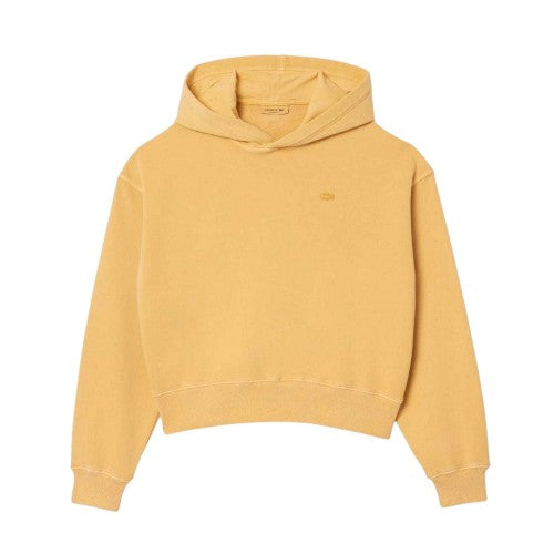 Front - Lacoste Womens/Ladies Natural Dyed Oversized Hoodie