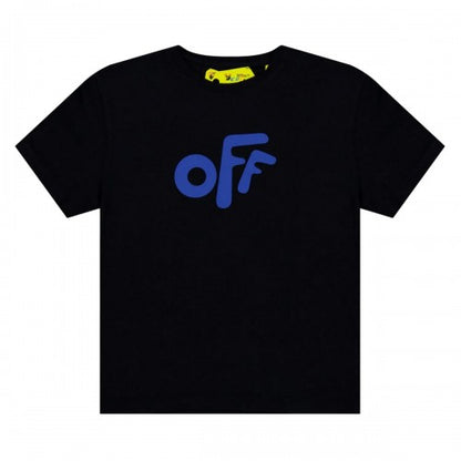 Front - Off White Childrens/Kids Rounded T-Shirt