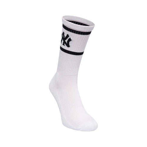 Front - New York Yankees Unisex Adult Ribbed Crew Socks
