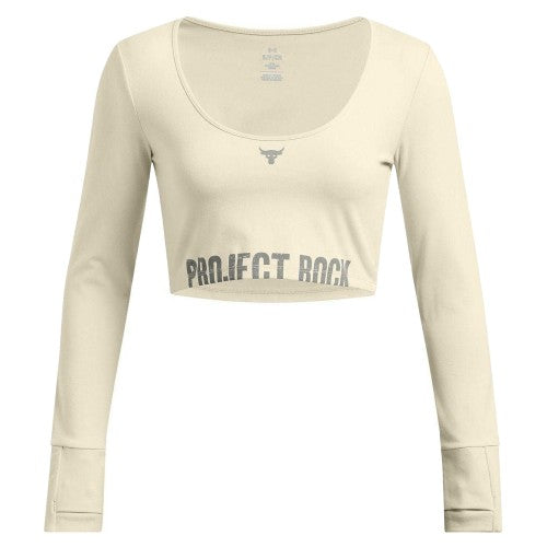 Front - Under Armour Womens/Ladies Project Rock Long-Sleeved T-Shirt