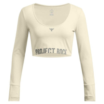 Front - Under Armour Womens/Ladies Project Rock Long-Sleeved T-Shirt