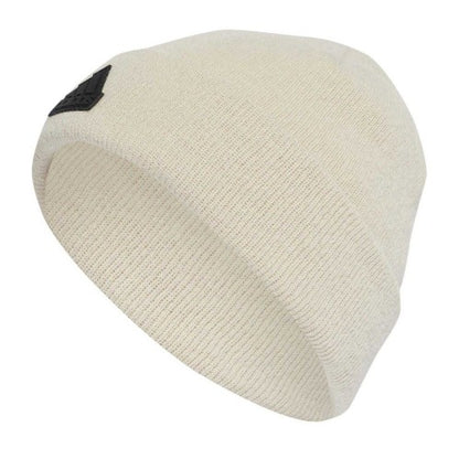 Front - Adidas Mens Tec Bea Rubberised Logo Cold.Rdy Beanie