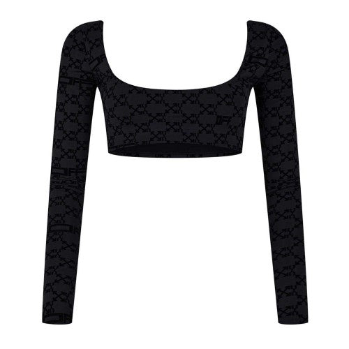 Front - Off-White Womens/Ladies Nylon Crop Top