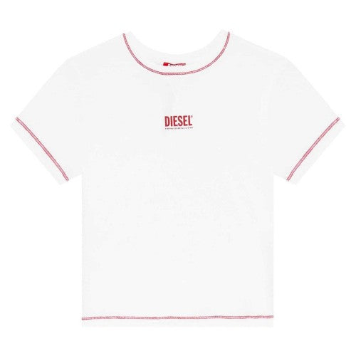Front - Diesel Womens/Ladies Maddie Slim Crop T-Shirt