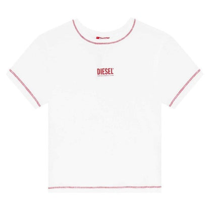 Front - Diesel Womens/Ladies Maddie Slim Crop T-Shirt