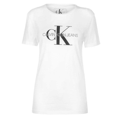 Front - Calvin Klein Womens/Ladies Jeans Logo T-Shirt