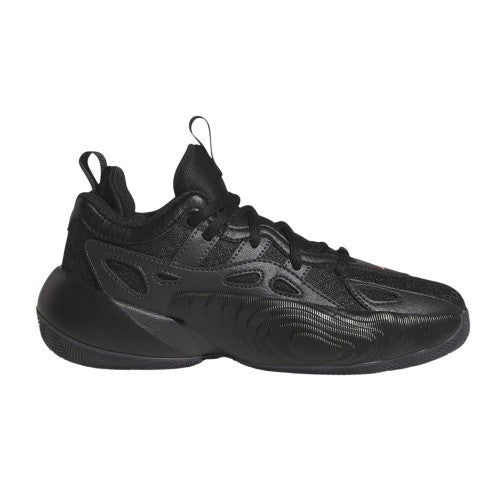Front - Adidas Childrens/Kids Trae Cut Out Flat Trainers