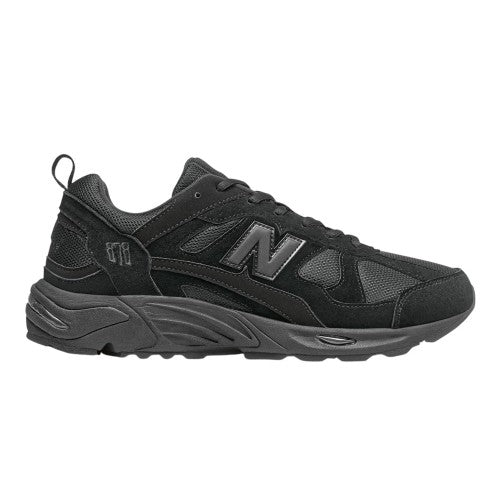 Front - New Balance Mens Leather Low Flat Trainers