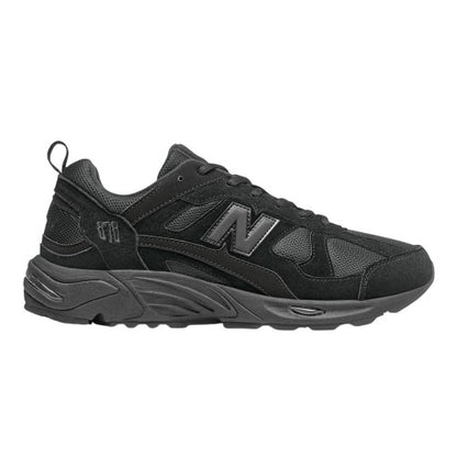 Front - New Balance Mens Leather Low Flat Trainers
