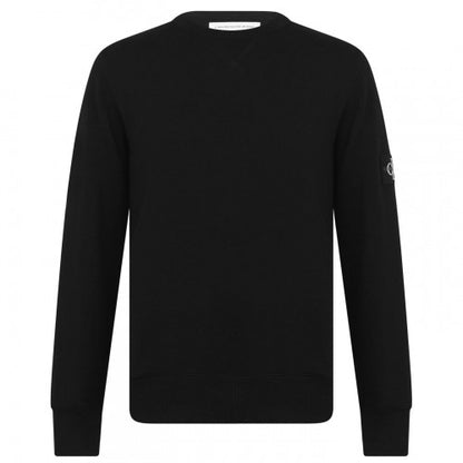 Front - Calvin Klein Mens Badge Crew Neck Sweatshirt