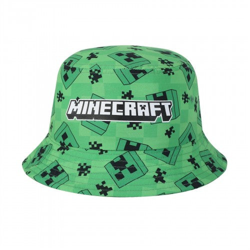 Front - Minecraft Creeper Character Bucket Hat