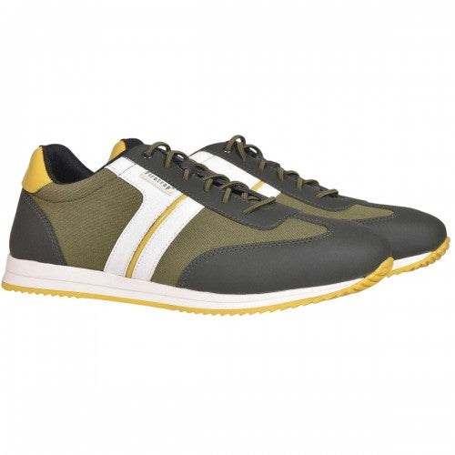 Front - Firetrap Mens Mexico Striped Flat Trainers