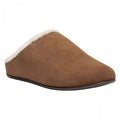 Front - FitFlop Womens/Ladies Chrissie Suede Shearling Slippers