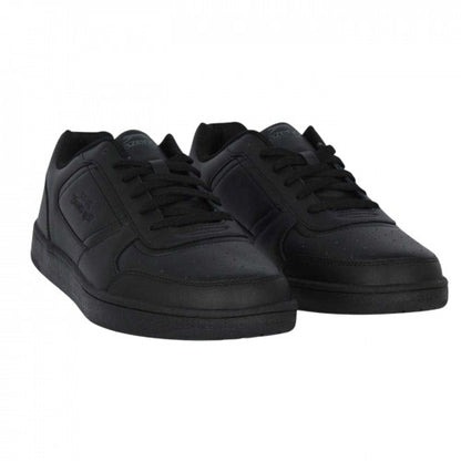 Front - Slazenger Mens Tower Leather Low Trainers