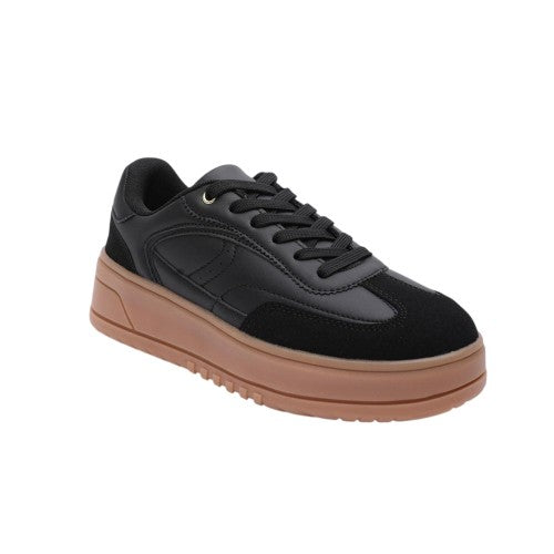 Front - Where´s That From Womens/Ladies Casual Low Wedge Trainers