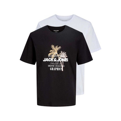 Front - Jack And Jones Childrens/Kids T-Shirt (Pack of 2)