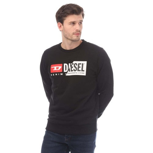 Front - Diesel Mens S-Girk Cuty Felpa Hoodie