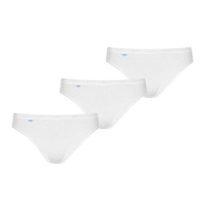 Front - Sloggi Womens/Ladies Tai Logo Cotton Blend Briefs (Pack of 3)