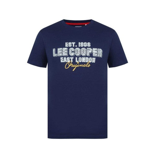 Front - Lee Cooper Mens Cotton Crew Neck T-Shirt