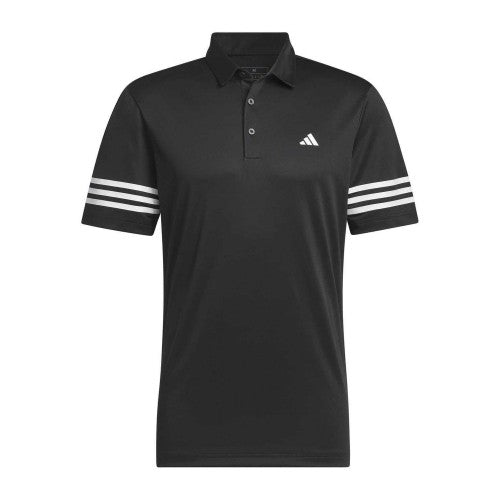 Front - Adidas Mens Striped Regular Polo Shirt