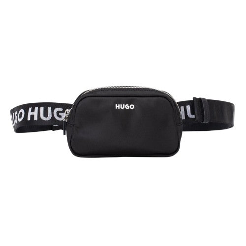 Front - Hugo Logo Nylon Hip Bag