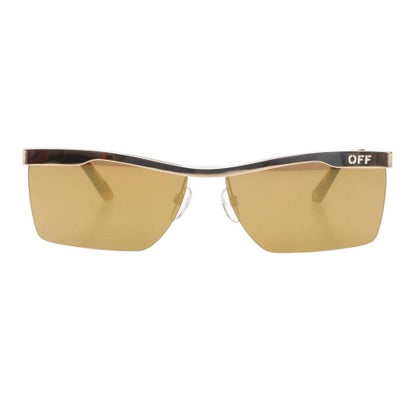 Front - Off White Rimini Mirrored Sunglasses