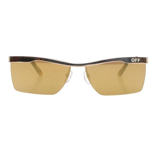 Front - Off White Rimini Mirrored Sunglasses